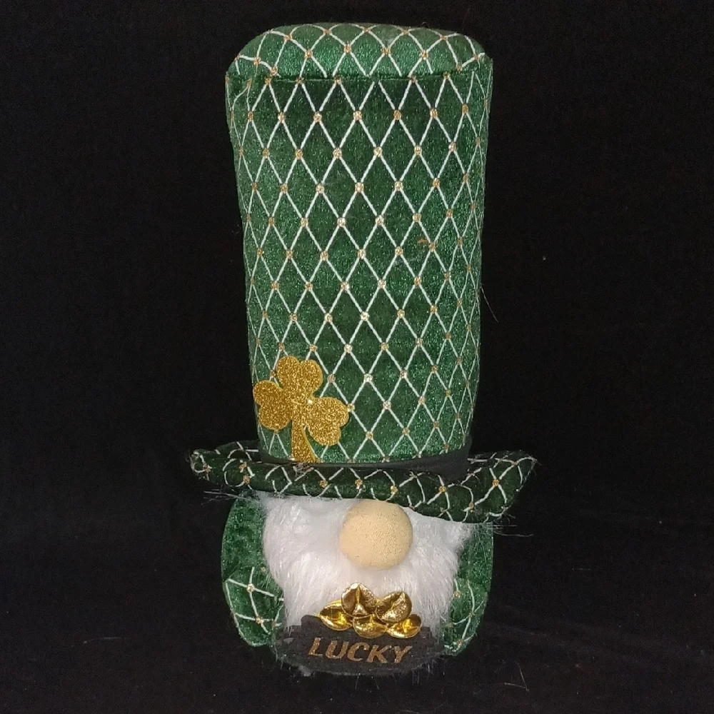 St. Patrick's Day Green Gnome 'Lucky' Tabletop Decoration
